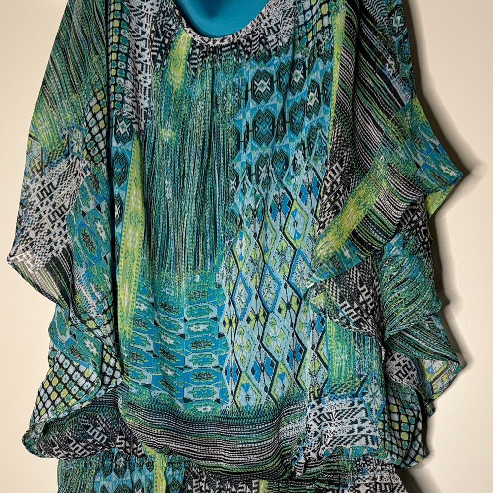 Vibrant Multicolor Patterned Blouse
